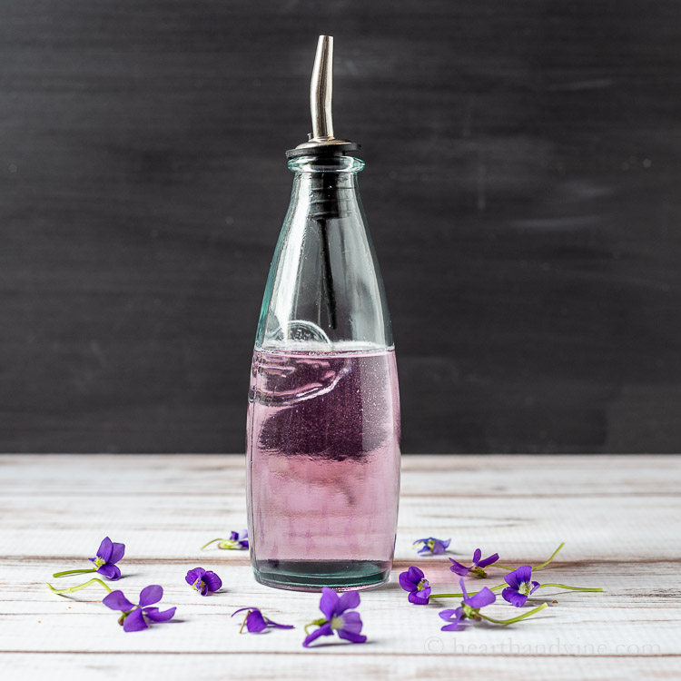 Lavender wild violet syrup