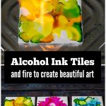 Fired alcohol ink tiles