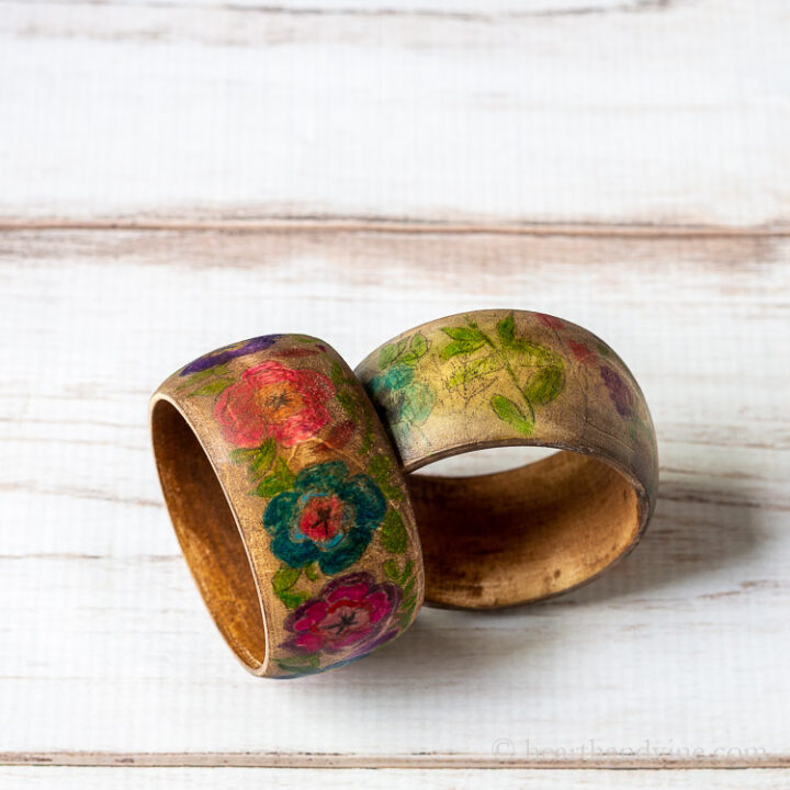 DIY floral bracelet