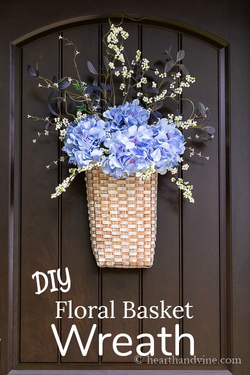 Make a Floral Basket Wreath - Easy Home Decor