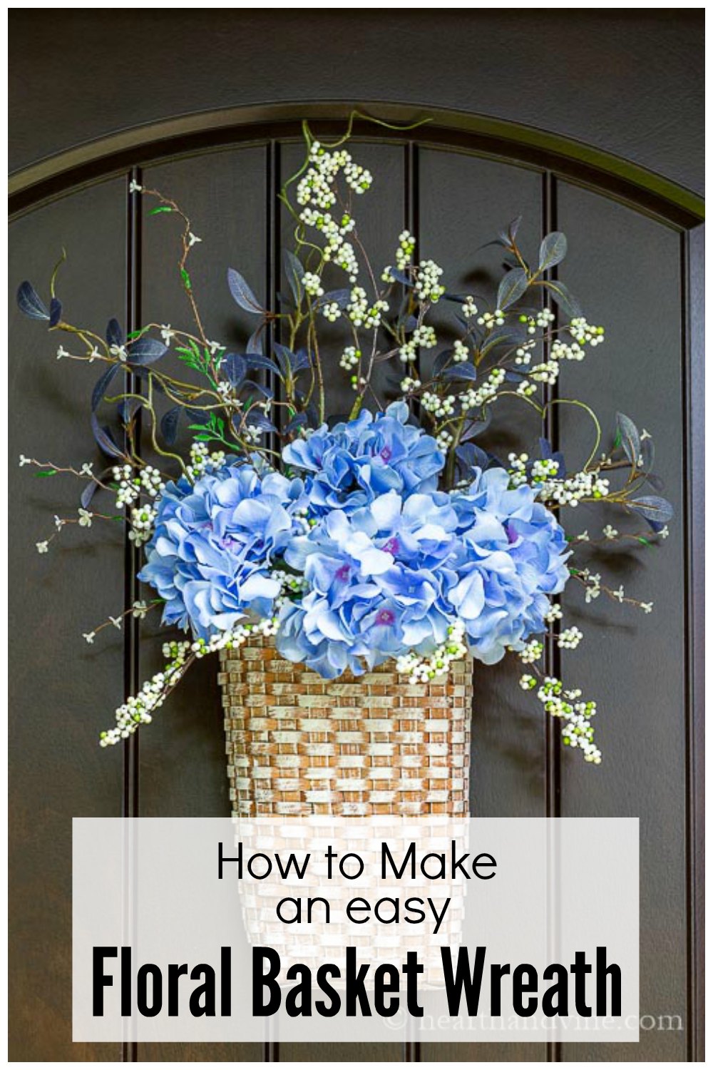 Make a Floral Basket Wreath Easy Home Decor Hearth and Vine