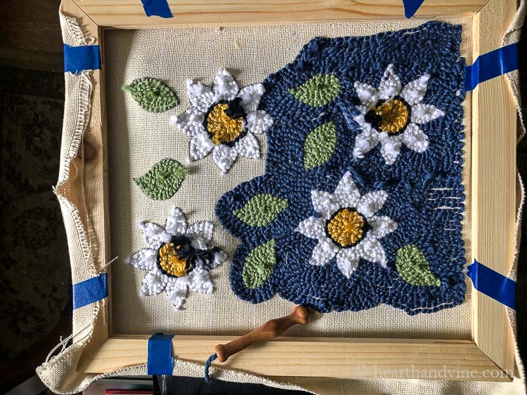 How to Make a Pillow by Rug Hooking