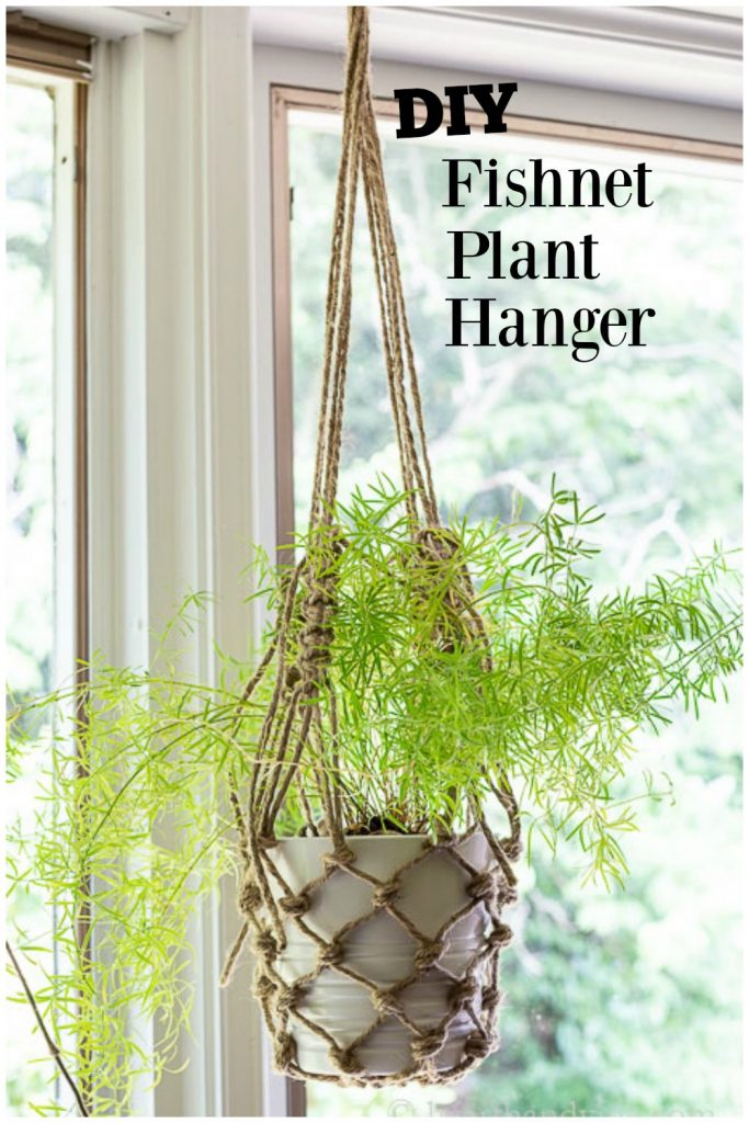 How to Make a Fishnet Hanging Planter