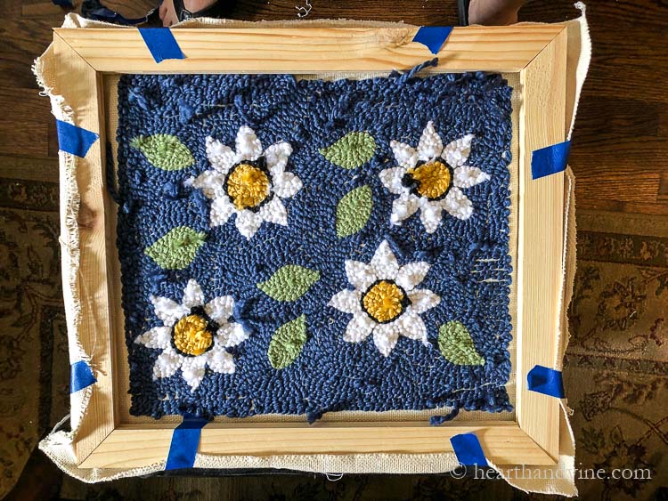 How to Make a Pillow by Rug Hooking