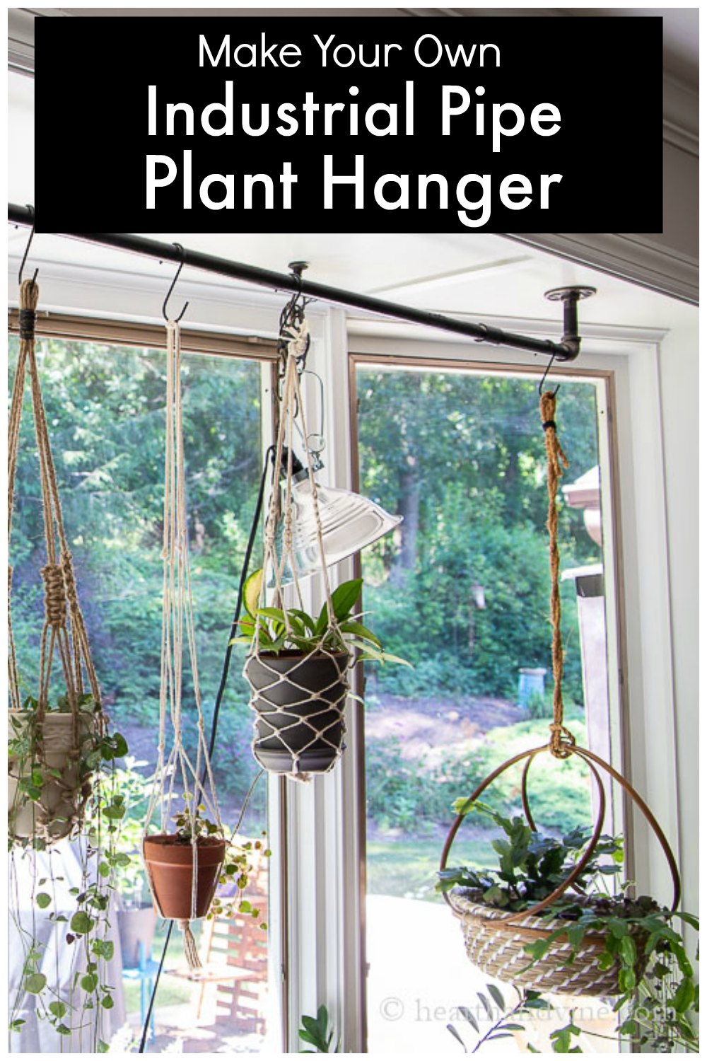 How to Make an Industrial Pipe Plant Hanger Hearth and Vine