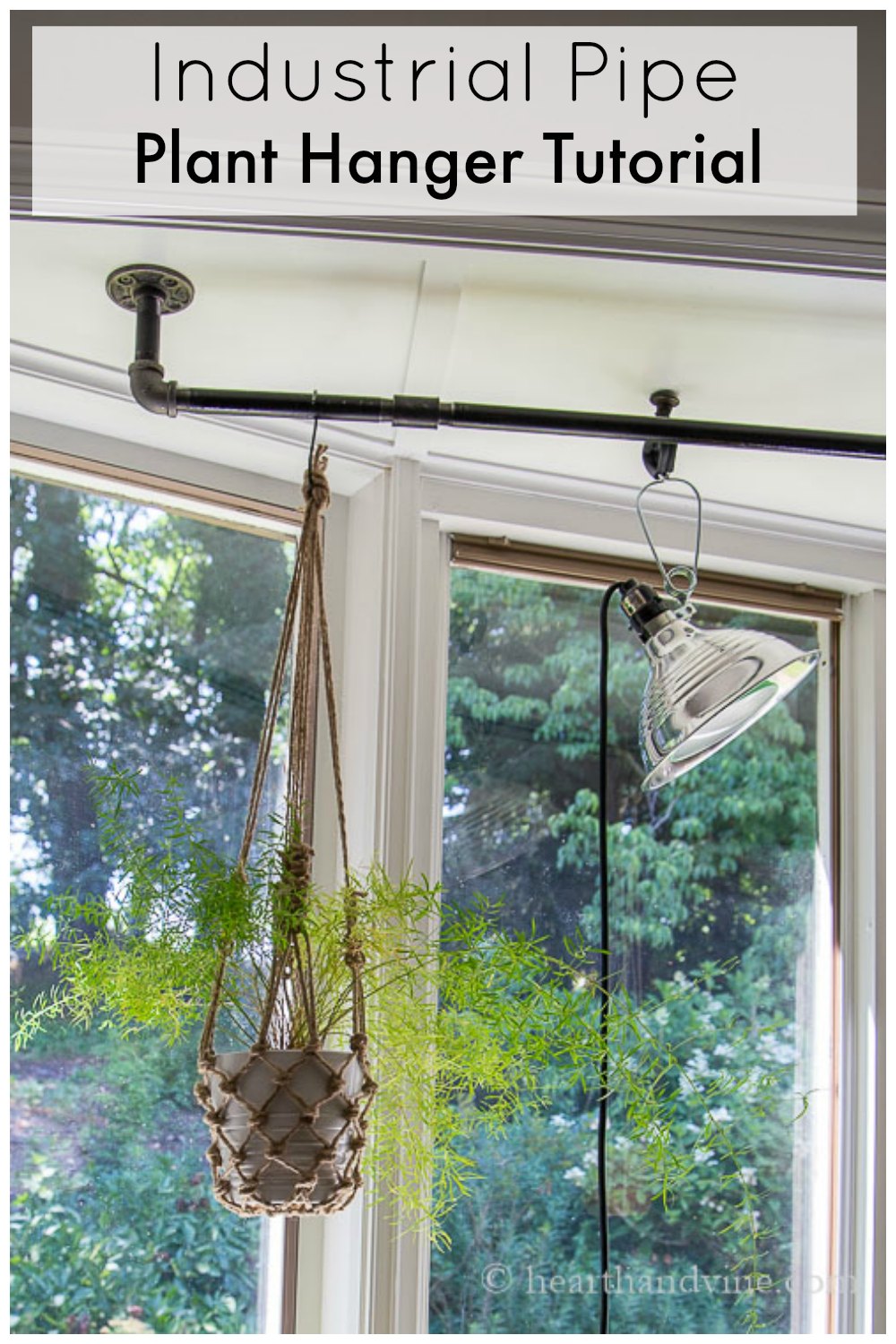 How to Make an Industrial Pipe Plant Hanger Hearth and Vine