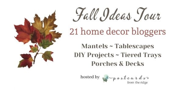 Graphic for fall ideas tour blogger hop.