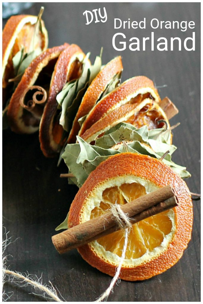 make dried oranges holiday garland