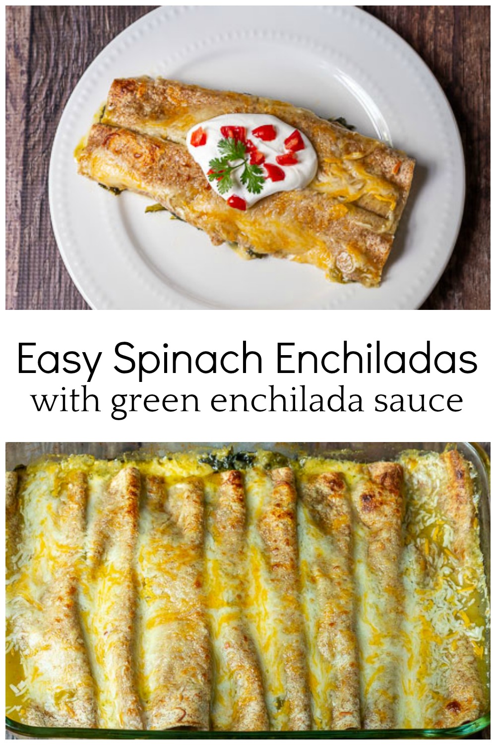 Easy Spinach Enchilada Recipe with Green Sauce Hearth and Vine