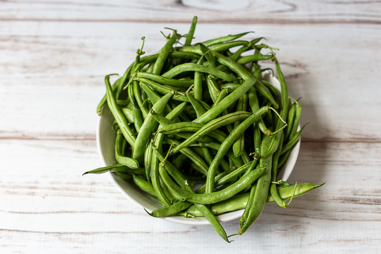 Fresh string beans.