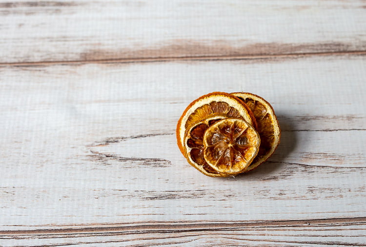 Stacked glued orange slices