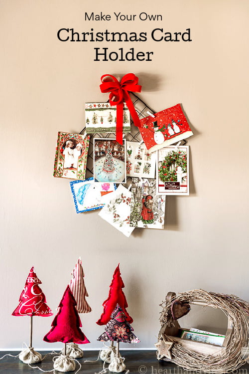DIY Hanging Christmas Card Holder Easy Holiday Decor