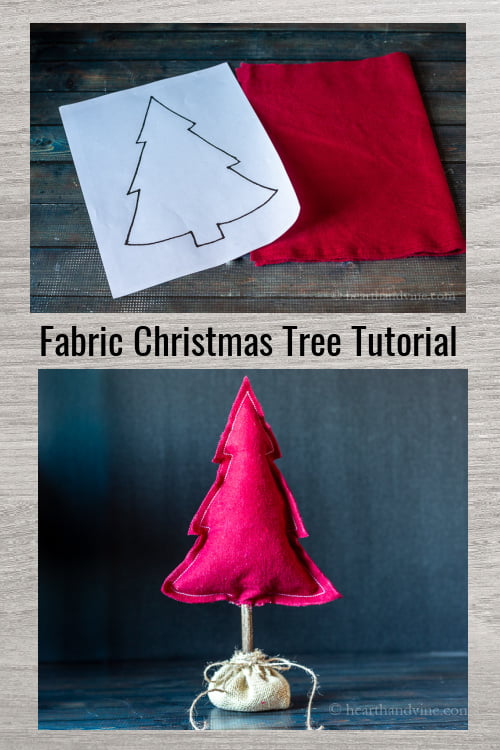 How To Make Stuffed Fabric Christmas Trees | Hearth And Vine