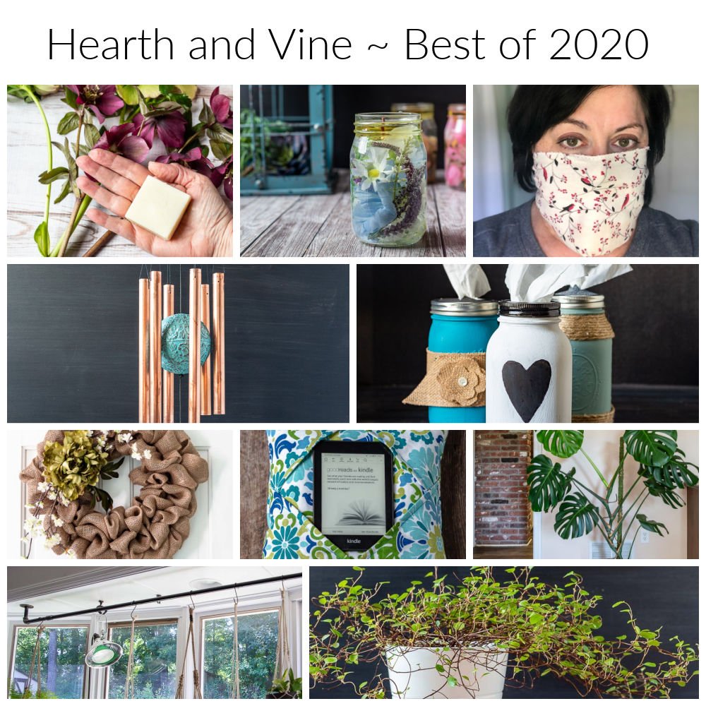 Collage of the top readers' favorites from Hearth and Vine in 2020.