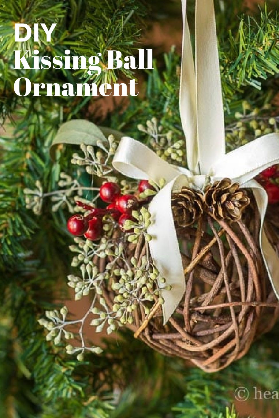 Kissing Ball Ornament For Beautiful Natural Decor Hearth and Vine