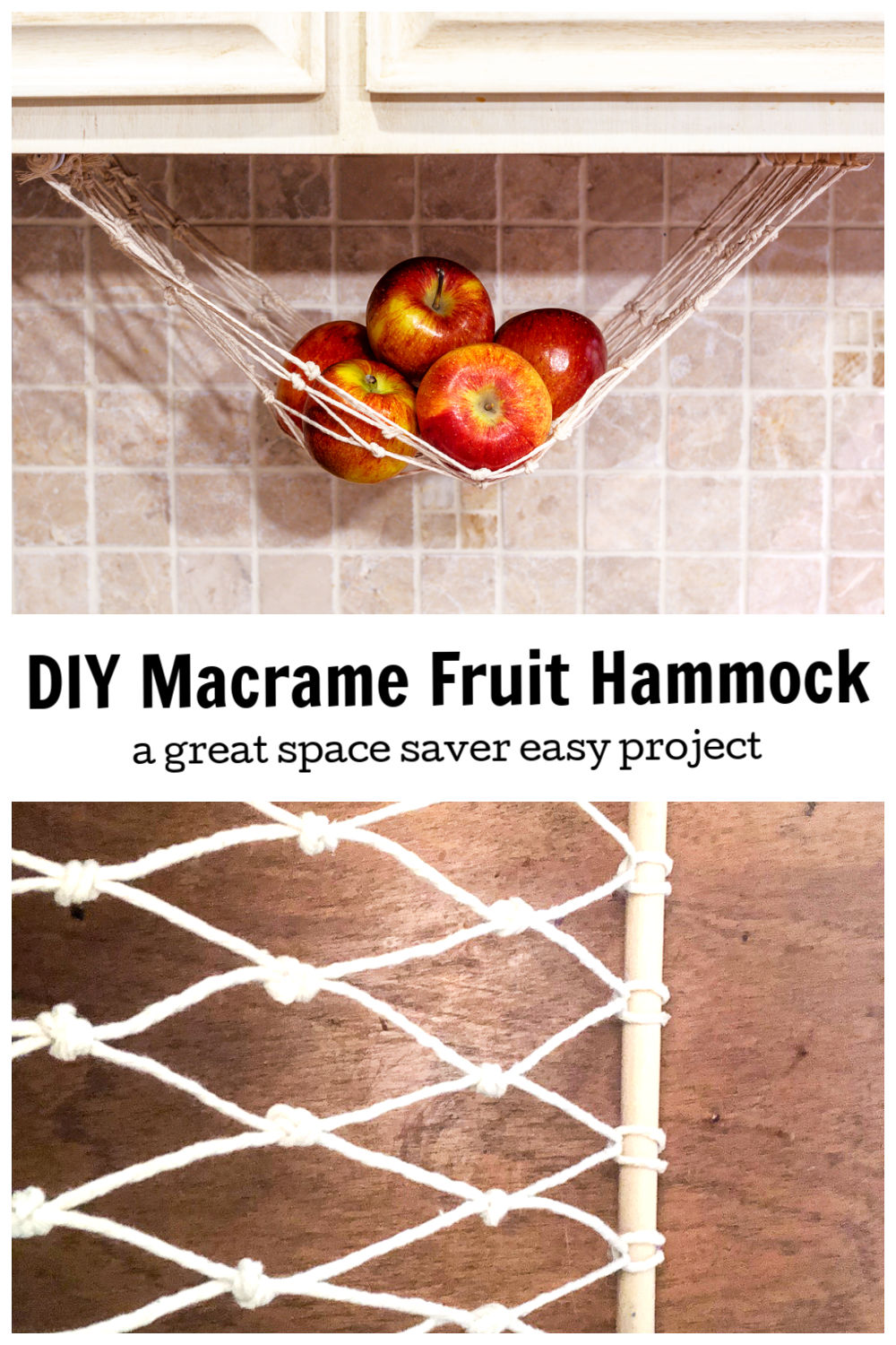 How to Make an Under the Macrame Fruit Hammock
