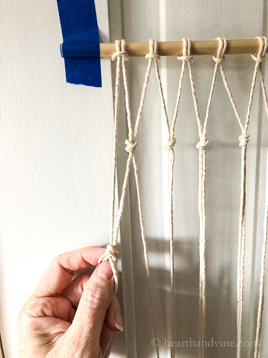 How to Make an Under the Macrame Fruit Hammock