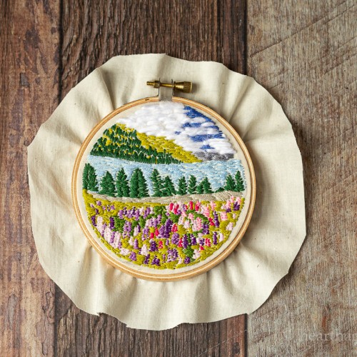 Landscape Embroidery Hoop Art A Fun and Easy Craft
