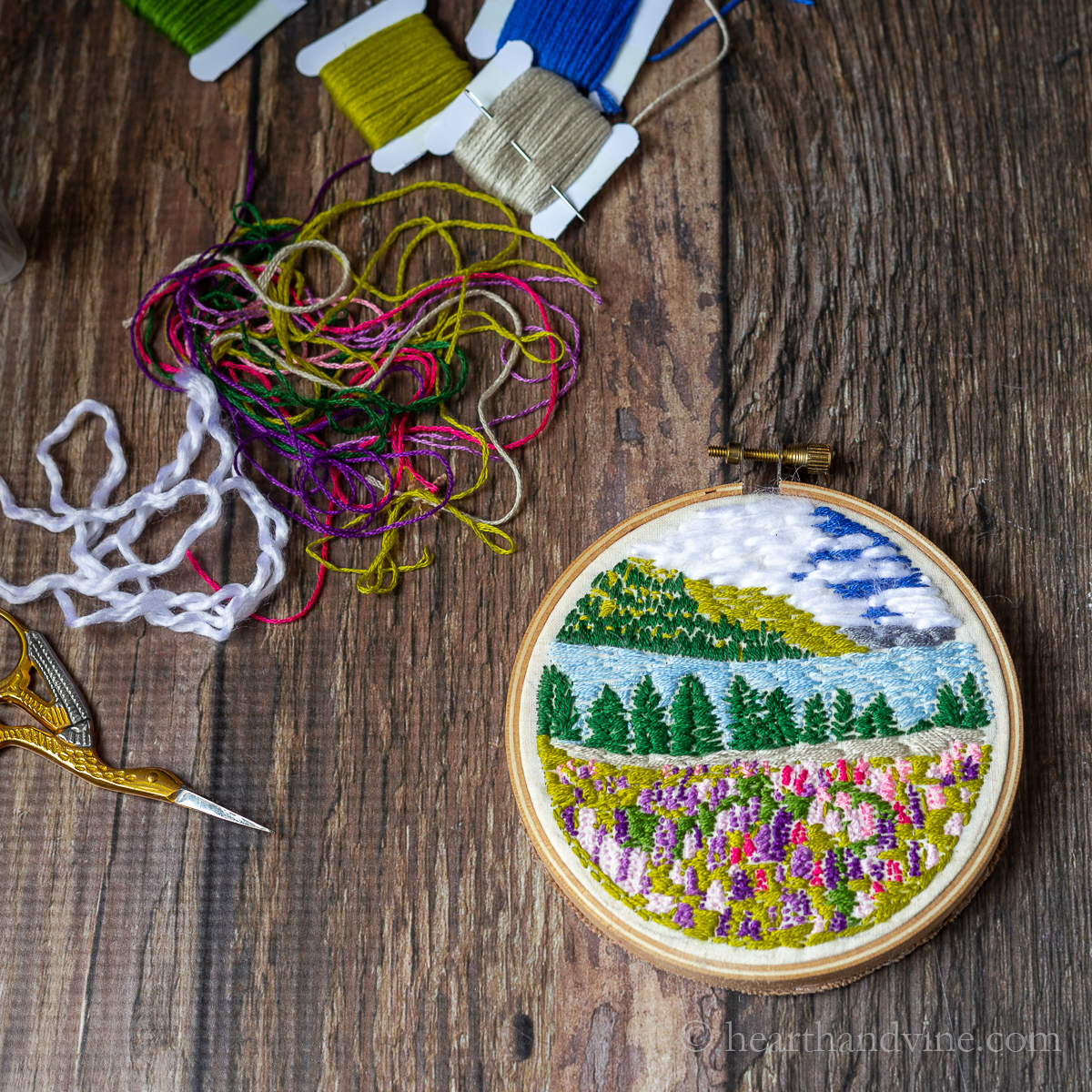 embroidered landscapes