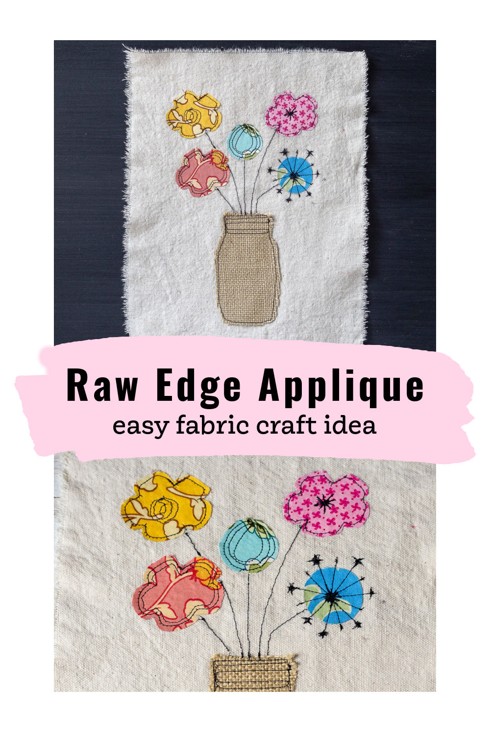 Raw Edge Applique a Fun and Easy Fabric Craft Idea