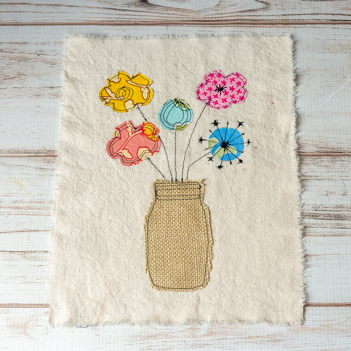 Raw Edge Applique a Fun and Easy Fabric Craft Idea