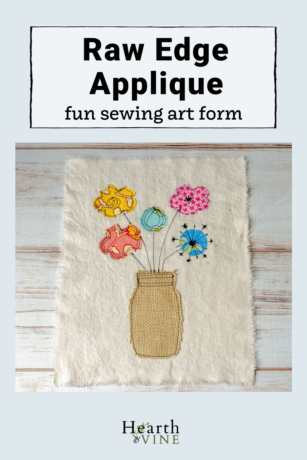 Raw Edge Applique a Fun and Easy Fabric Craft Idea