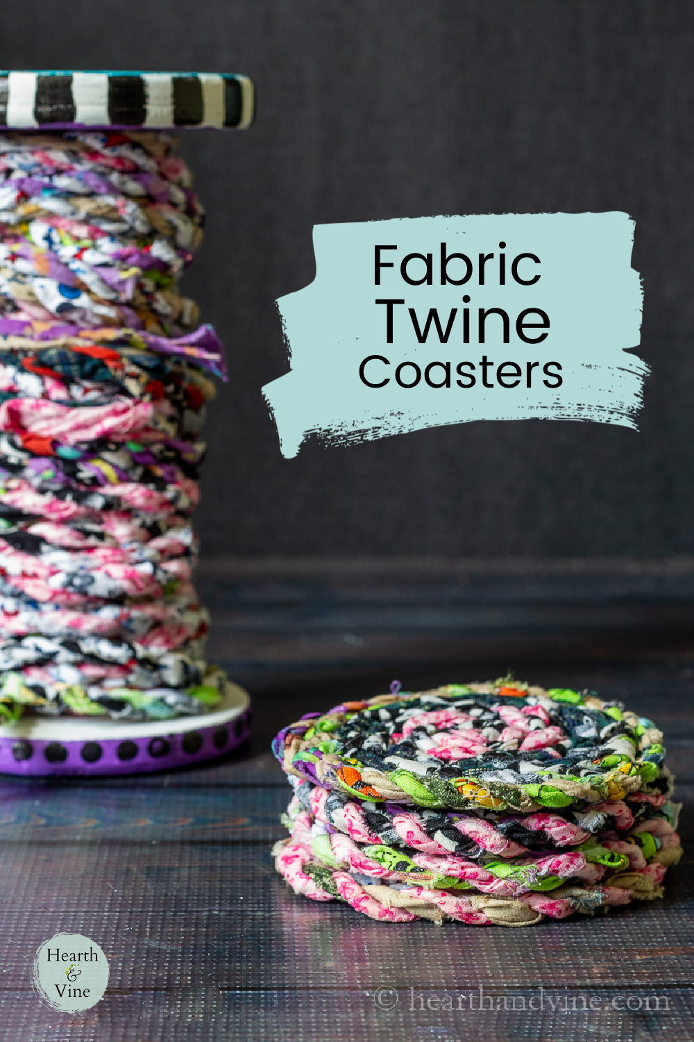 DIY Fabric Coasters from Fabric Twine Hearth and Vine
