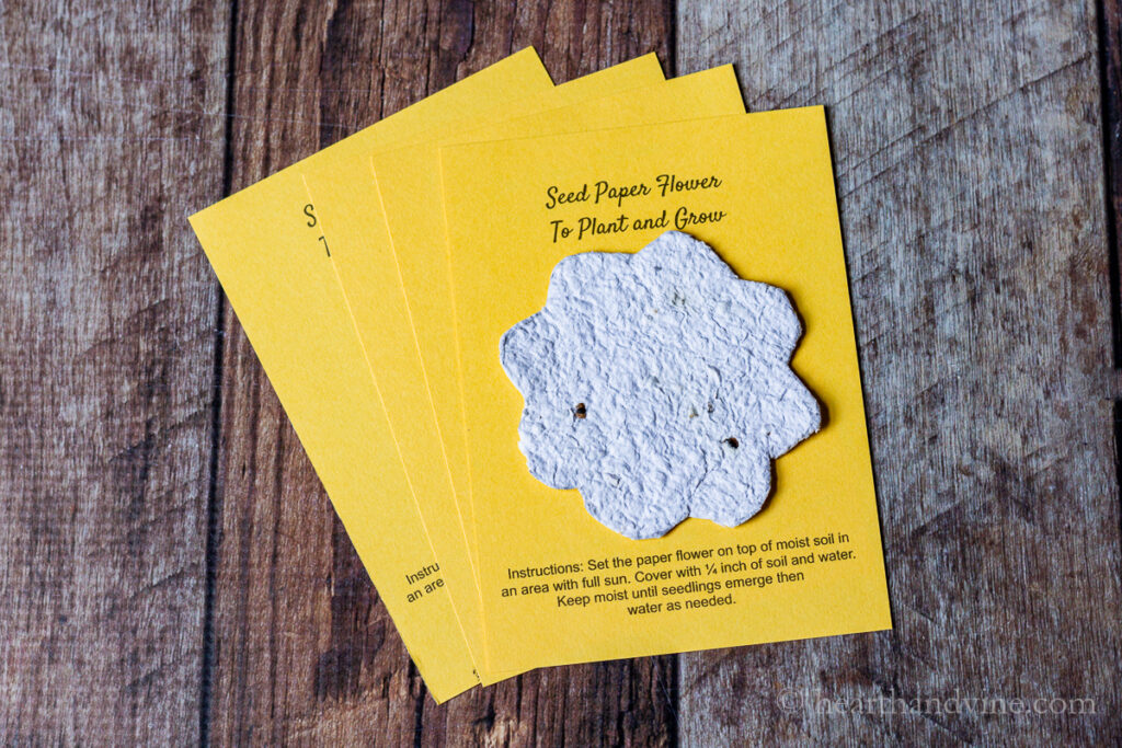 The Sweetest DIY Plantable Cards Made with Seed-Embedded Paper