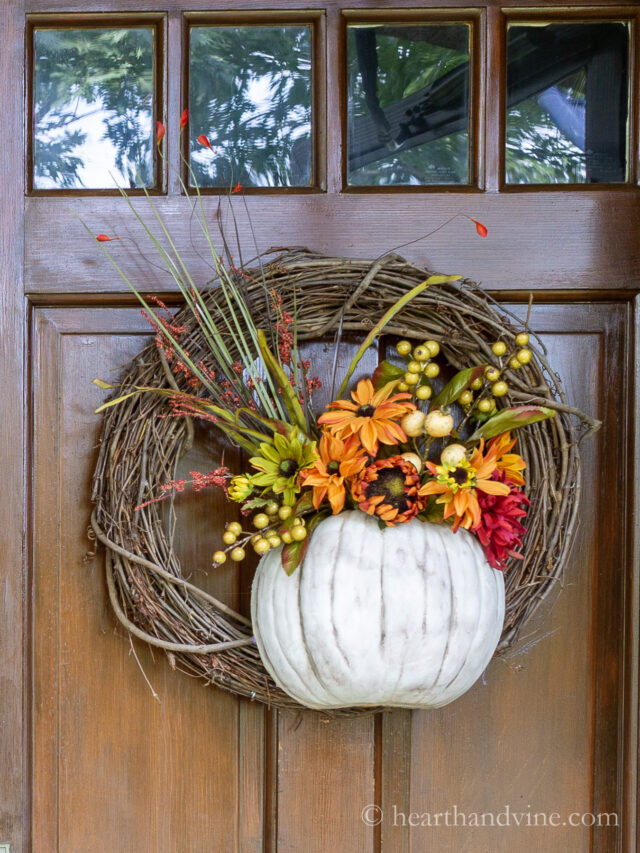 DIY Fall Wreath for Your Front Door