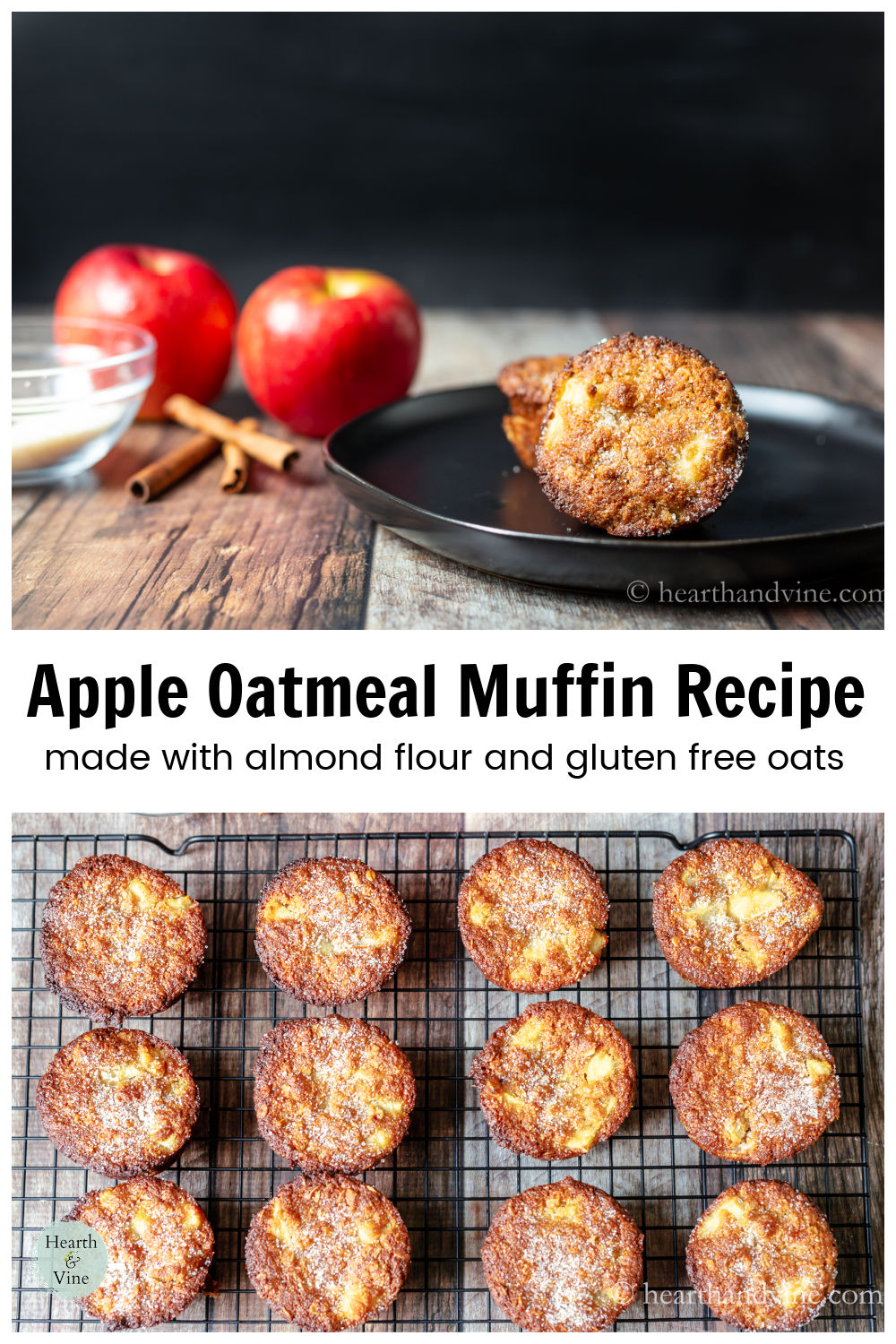 Healthy Apple Muffins with Oats Recipe Hearth and Vine