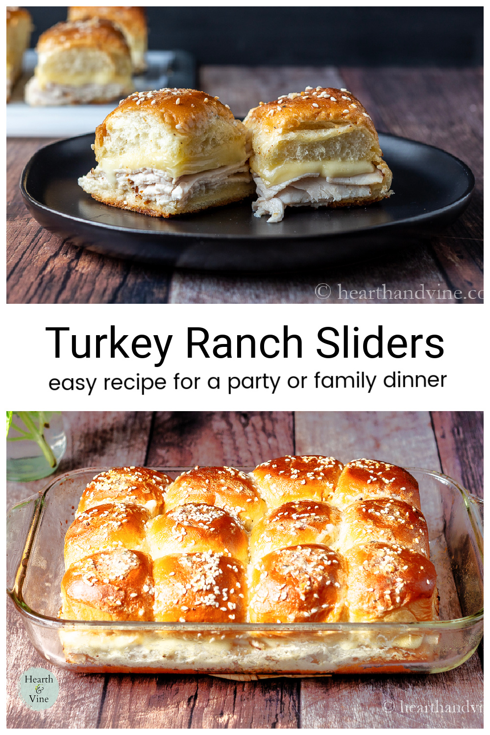 Ranch Sliders with Turkey and Gouda Cheese Hearth and Vine