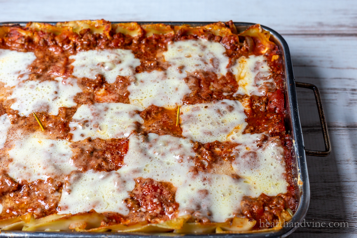 Lasagna Recipe with Italian Sausage and Ground Beef | Hearth and Vine