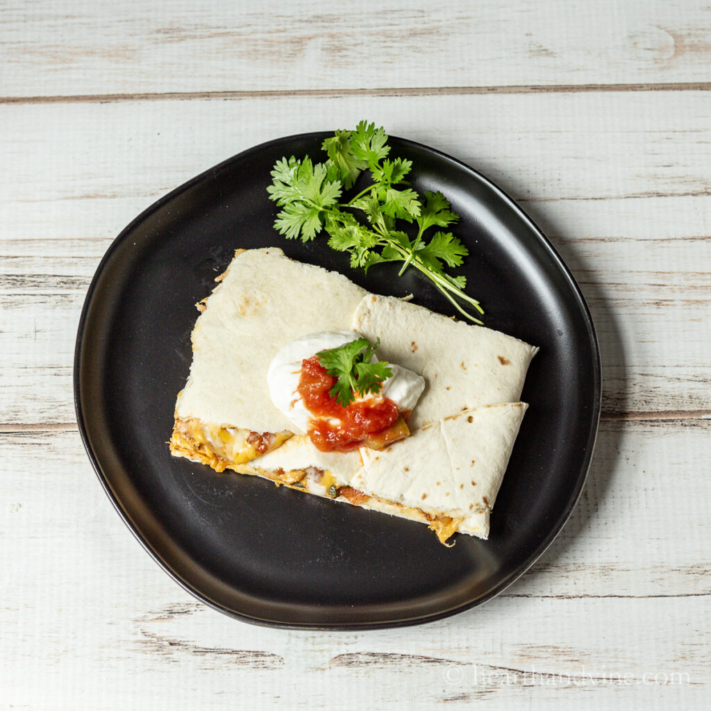 Sheet Pan Chicken Quesadillas