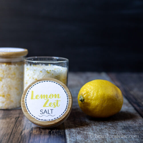 Lemon Zest Salt for Holiday Gift Giving Hearth and Vine