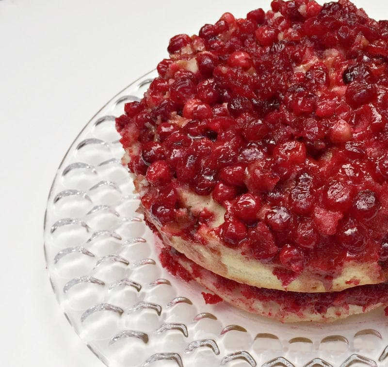 Layered Cranberry Upside Down Cake