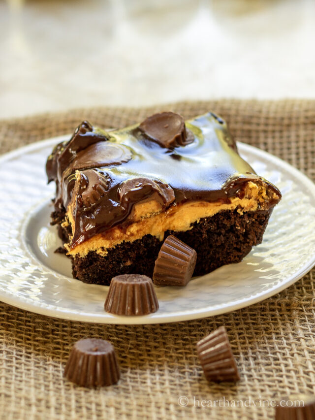 Chocolate Reese's Peanut Butter Cake