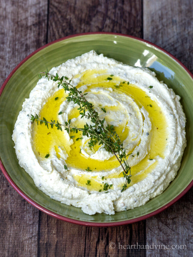 Whipped Feta Dip with Lemon and Thyme