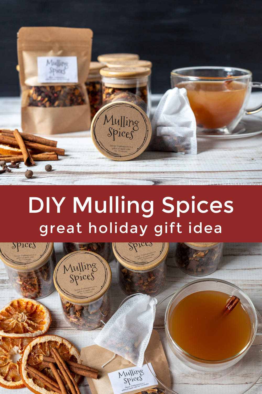 Mulled Cider Spice Mix Homemade Holiday Gift Ideas Hearth and Vine