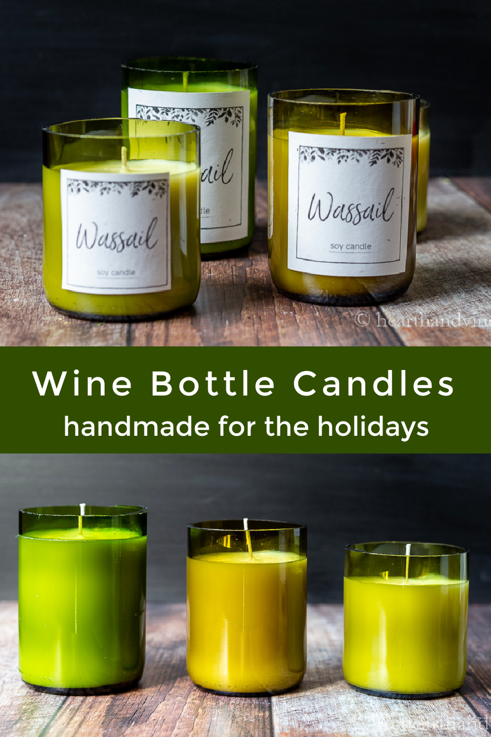 How to Make Wine Bottle Candles for Holiday Gifts Hearth and Vine