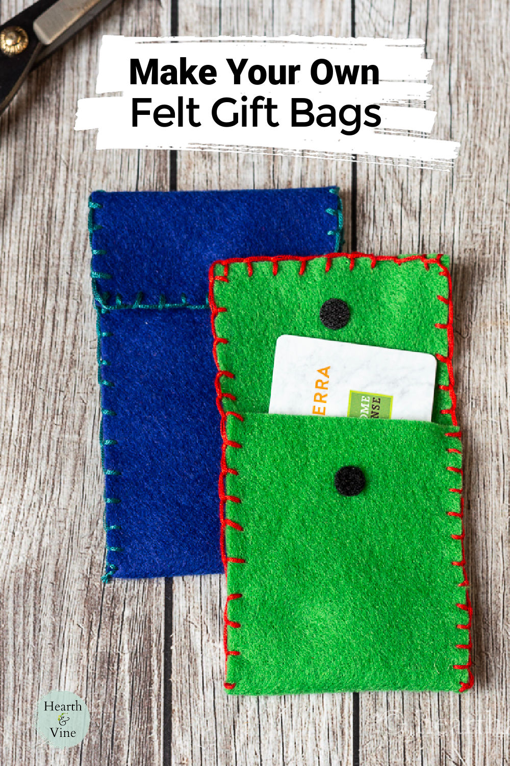 DIY Gift Bags from Felt for an Added Special Touch Hearth and Vine