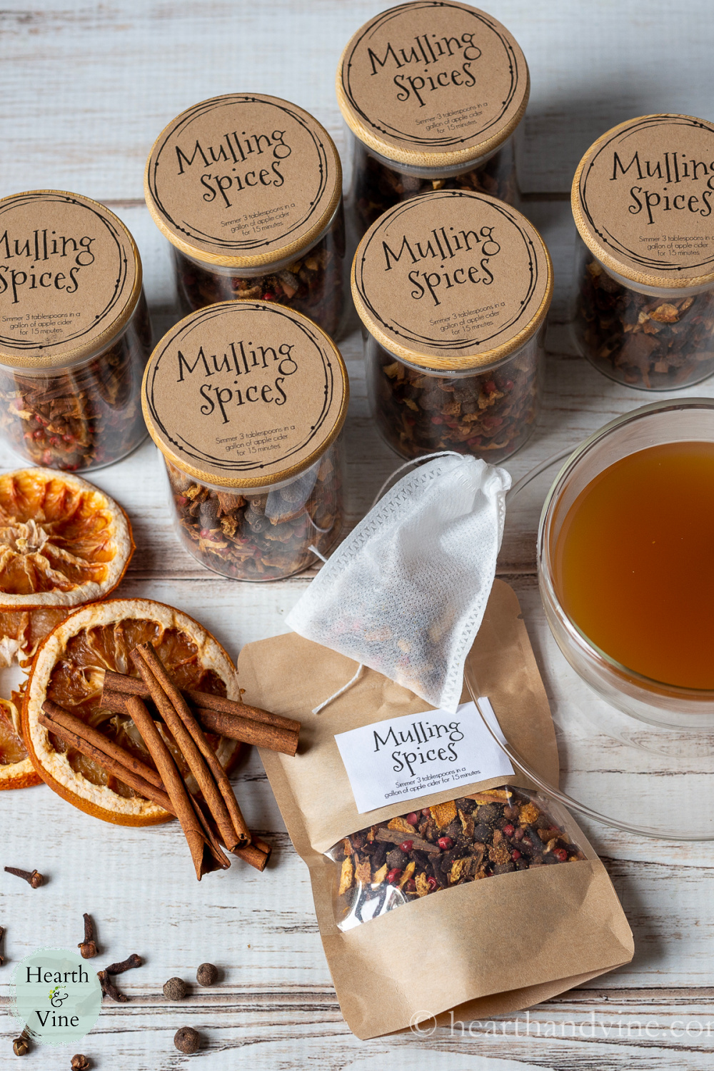 Mulled Cider Spice Mix Homemade Holiday Gift Ideas Hearth and Vine