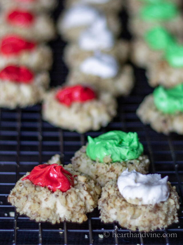 Thumbprint Cookie Recipe with Buttercream Icing Hearth and Vine