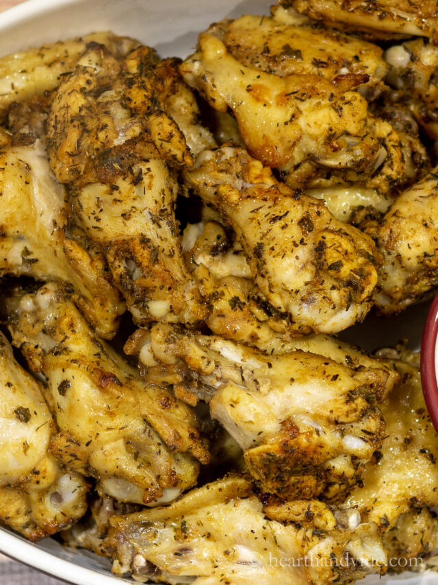 Chicken Wings Baked with a Citrus Spice Rub Hearth and Vine