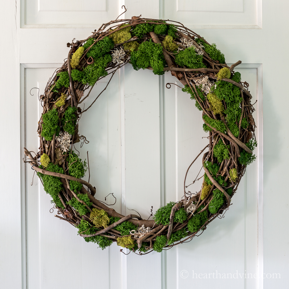 Moss Wreath DIY - Eleanor Rose Home