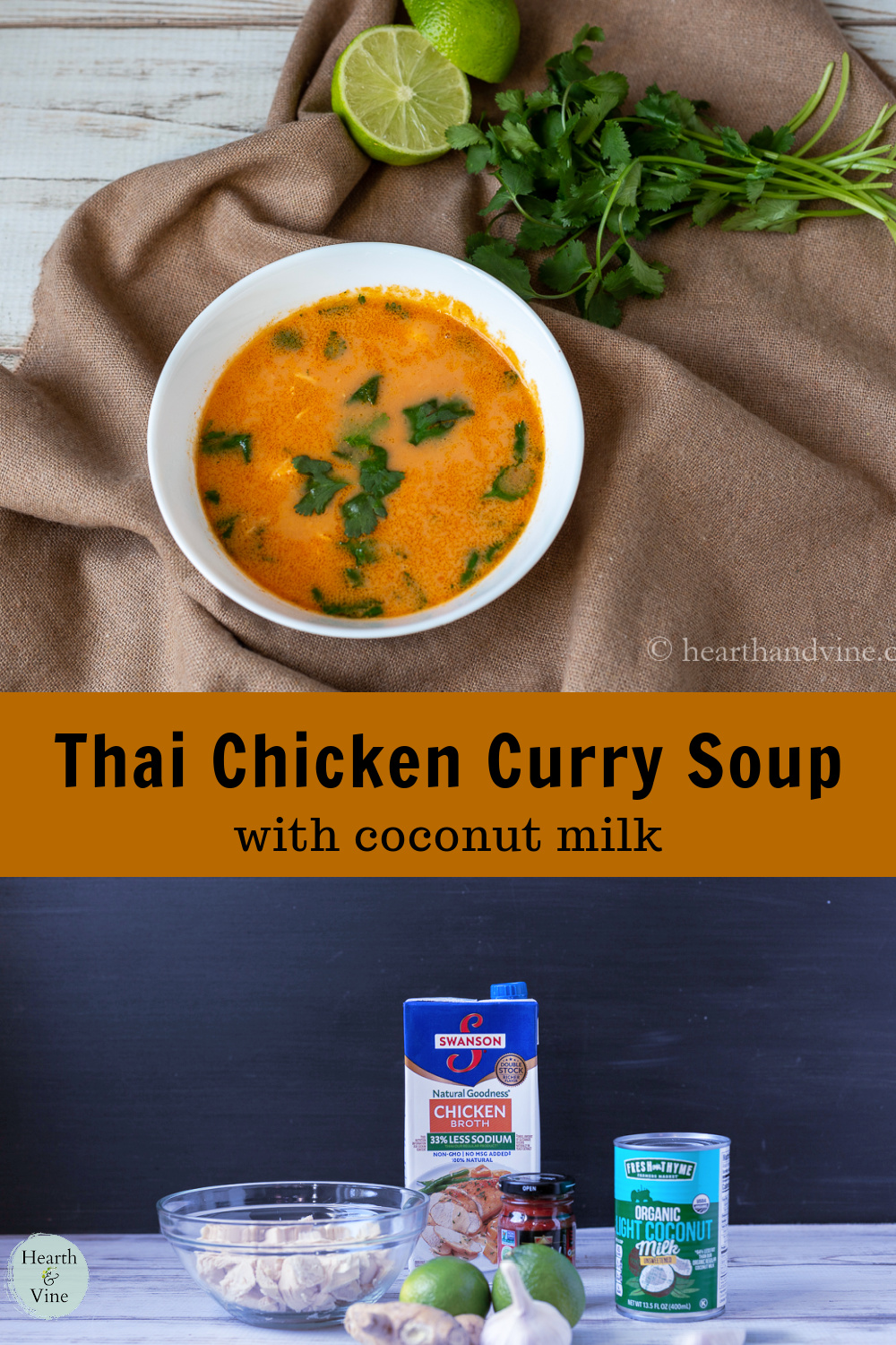 Chicken Curry Soup with Coconut Milk
