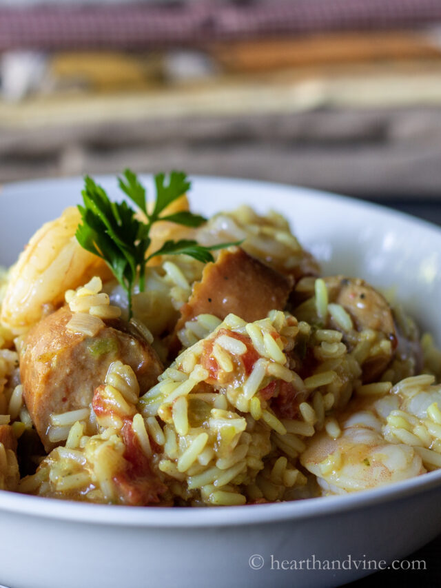 Seafood Jambalaya - Easy One Pot Meal
