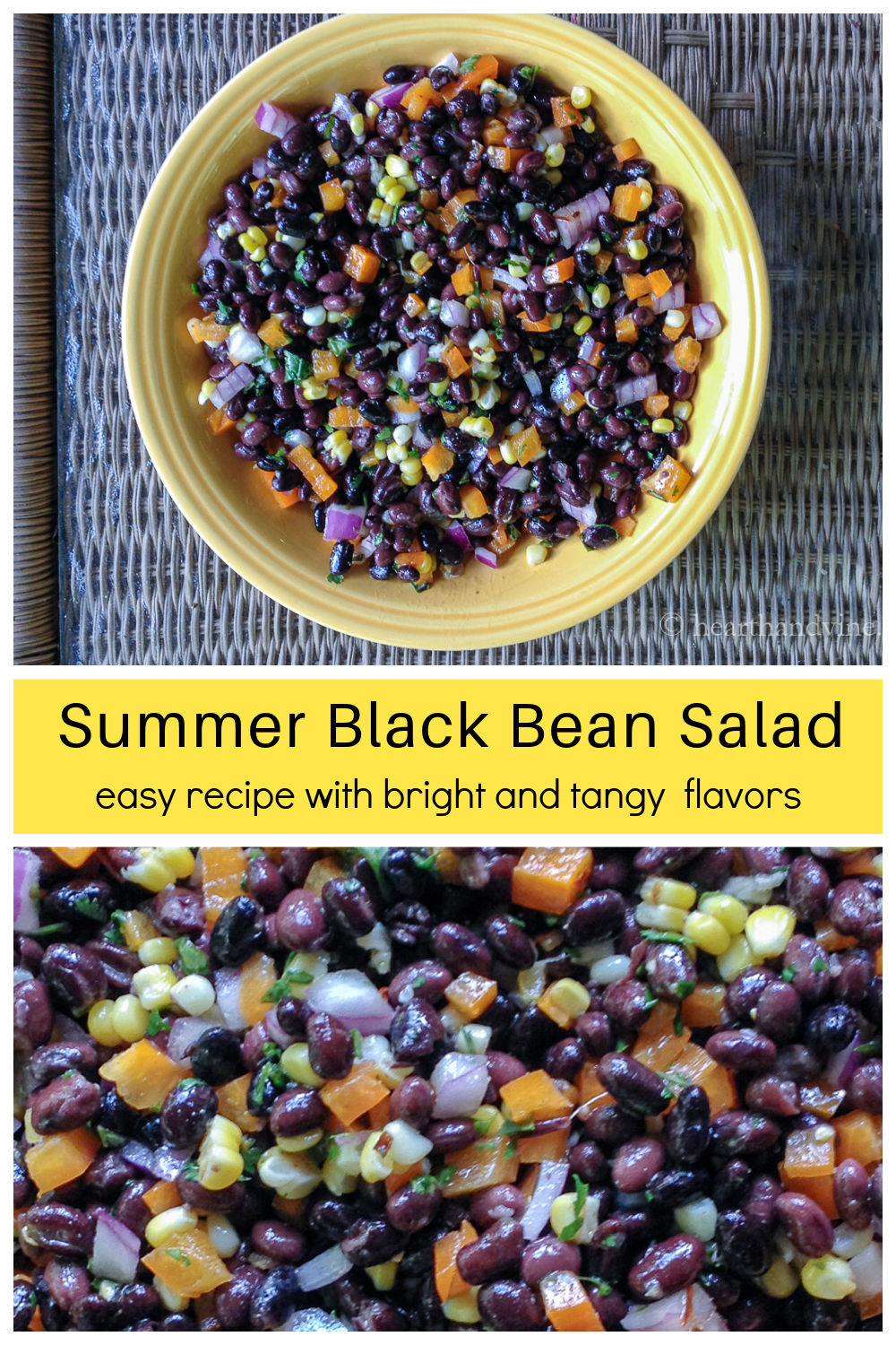 Southwest Black Bean Salad Recipe Hearth and Vine