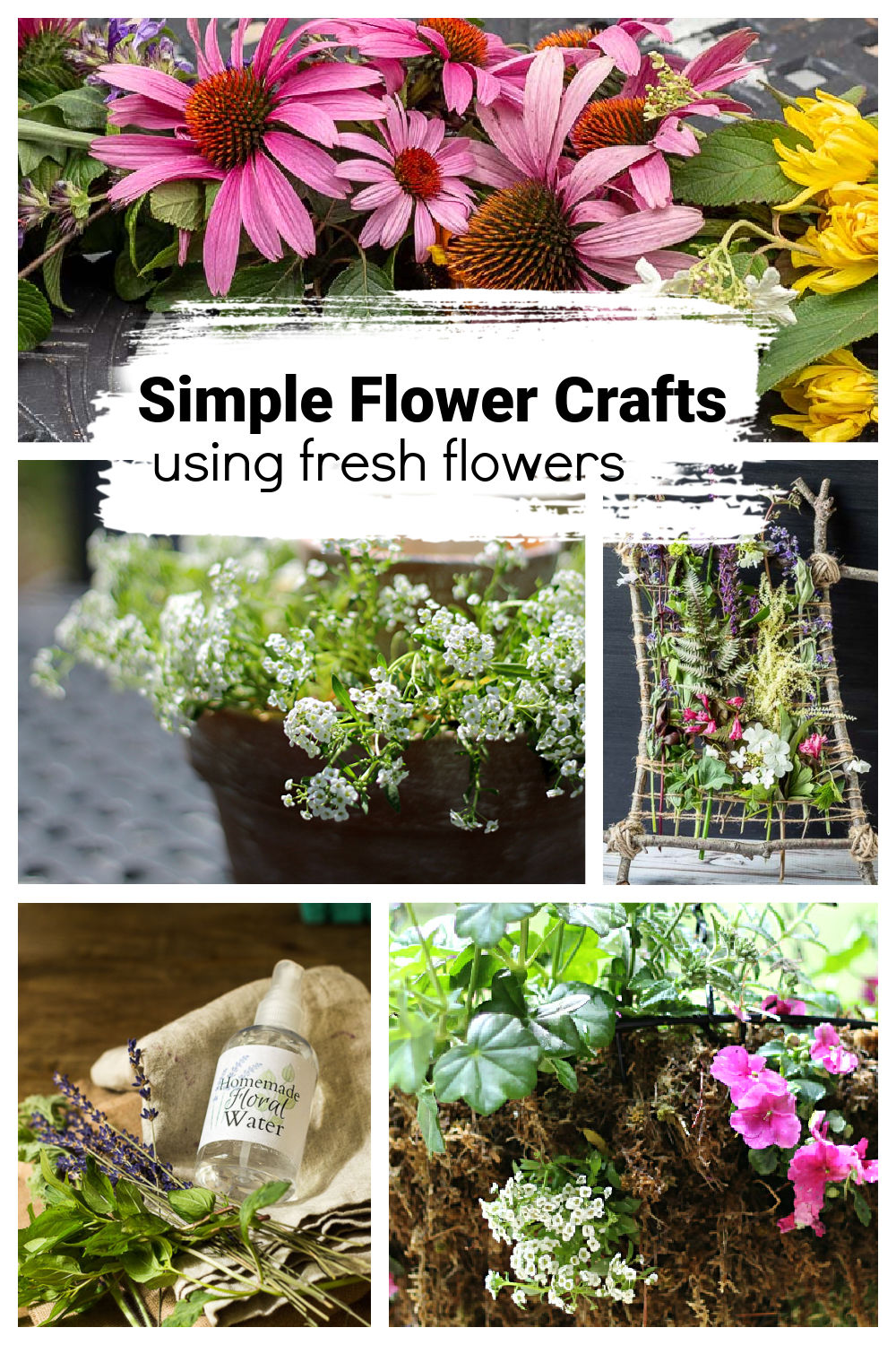 25+ Simple Flower Crafts Made with Real Flowers