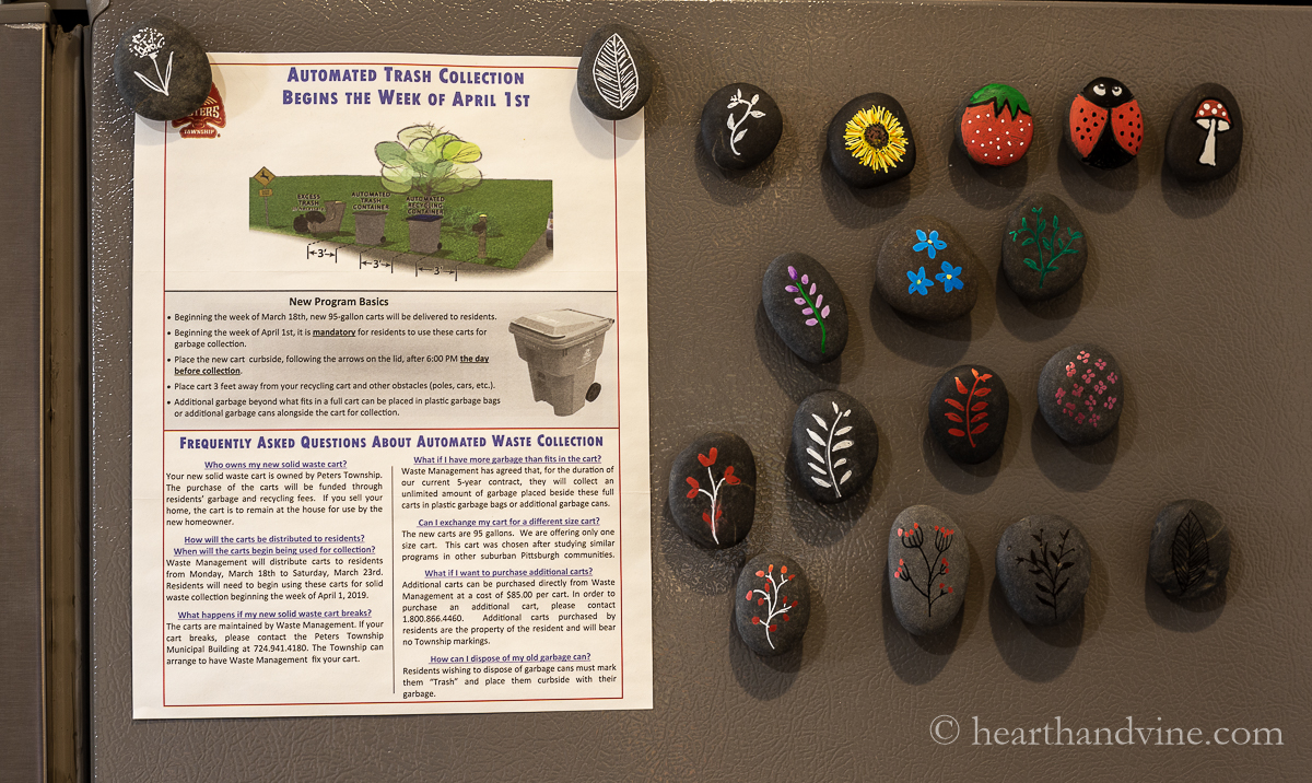 Easy Painted Rock Magnets for Your Fridge