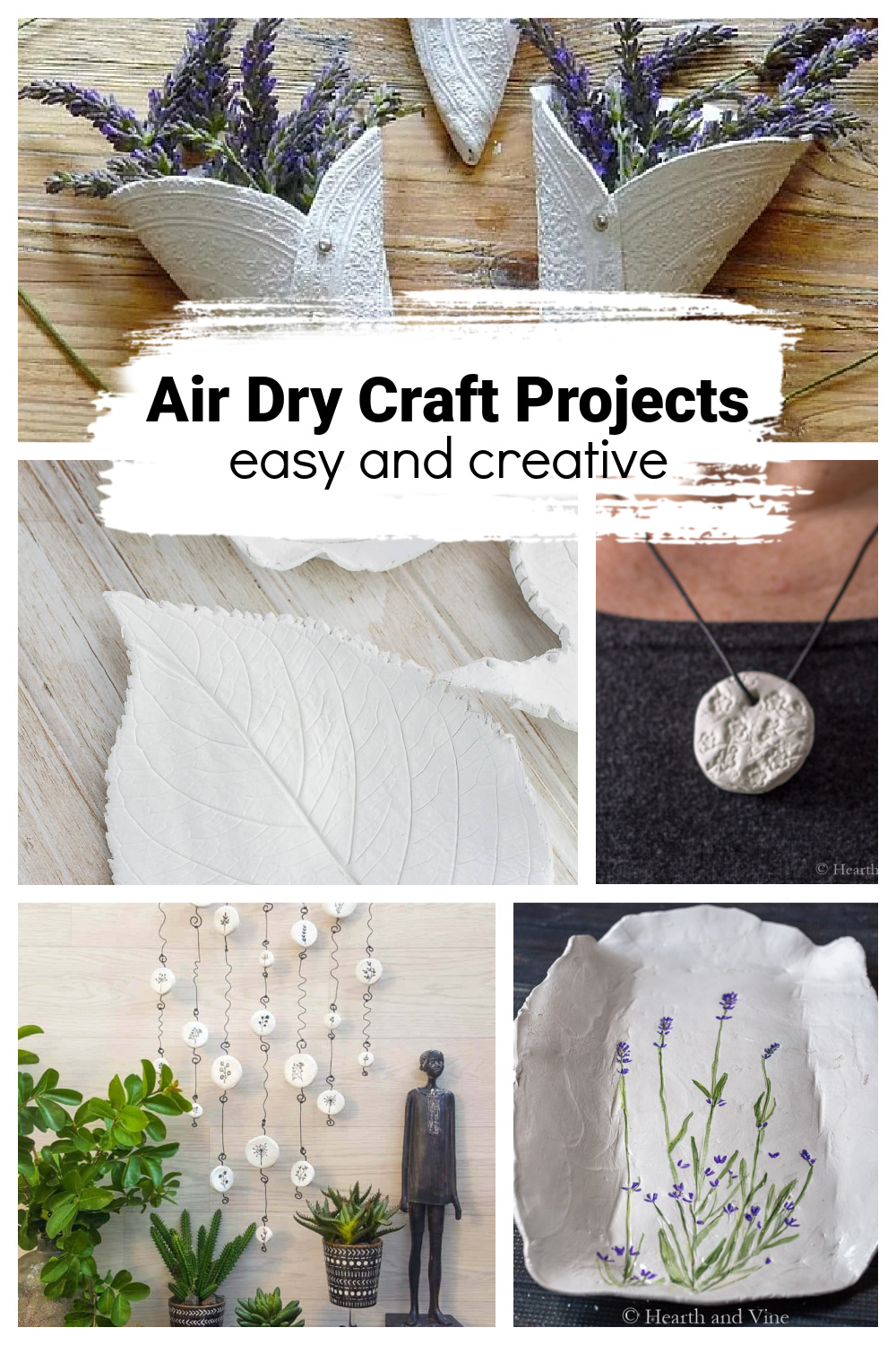 DIY AIR DRY CLAY PLANTERS (full tutorial)